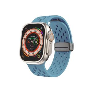 Bracciale con foro magnetico per Apple Watch 3 4 5 6 7 8 9 Se Dt Gt compatibile 42 44 45 49 Mm cinturino