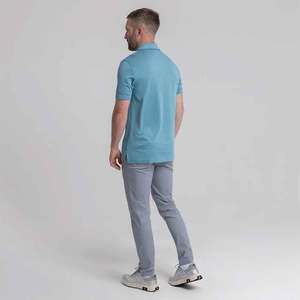 Polos deportivos de secado rápido para hombre, tejido de punto transpirable, logotipo personalizado, ropa deportiva de manga corta para entrenamiento de Golf - Product Image 4