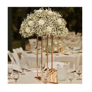 Centro de mesa de boda de hierro de primera calidad para Mesas de banquetes de recepción con artesanía decorativa elegante y duradera - Product Image 1