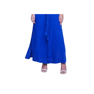 เดรสเชิ้ตแขนยาวลำลองสีน้ำเงิน ไซส์ M ของ L'Agence Cameron รุ่น Belted สไตล์เรียบง่าย พร้อมโลโก้สั่งทำพิเศษ บริการ ODM ซักได้ เหมาะสำหรับใส่ในช่วงกลางวัน - Product Image 3