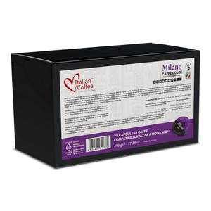 70 Cápsulas de Café Italiano Milano Caff Dolce compatibles con Lavazza A Modo Mio* - Product Image 1