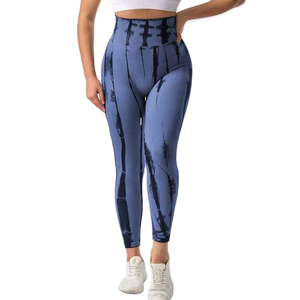 Venta caliente mujeres Tie Dye Legging estilo personalizado suave llegada sublimación excelencia calidad cintura elástica mujeres Yoga Leggings - Product Image 1