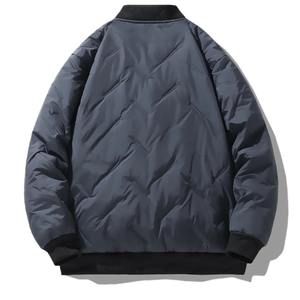 Fabricante de chaquetas de invierno OEM de alta calidad, chaqueta de secado rápido con cremallera al por mayor, chaqueta acolchada a prueba de viento de tendencia Premium - Product Image 6