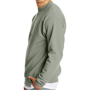 Wholesale Men's Winter Pullover Sweatshirt 100% Cotton Solid Color <b>Thermal</b> <b>Fleece</b> Customizable Eco-Friendly Anti-Pilling - Product Image 3