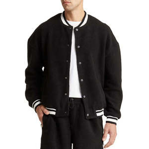 Chaqueta Varsity Entallada para Hombre, Logotipo Personalizado, Manga Larga, Transpirable, Secado Rápido, Moda Urbana de Invierno - Product Image 1