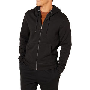 Sudaderas con cremallera para hombre con logotipo personalizado, venta al por mayor, sudaderas ajustadas con cremallera completa, sudaderas deportivas de lana de algodón OEM, sudaderas con capucha 2025 - Product Image 1