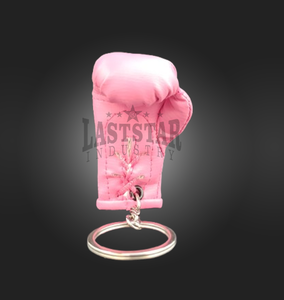 LAST STAR INDUSTRY Custom Mini Boxing Glove Keychain High Quality PU Leather Logo Promotional Carabiners PINK Colour Lightweight - Product Image 3