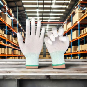 Guantes de Poliéster Transpirables de Vietnam, 100% Poliéster/Nailon + Revestimiento de PU Elástico y Suave, Tejido de Punto con Revestimiento de PU en las Muñecas y los Dedos - Product Image 1