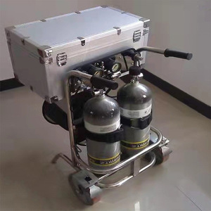Herstellung Fabrik preis Feuerwehr mann Atemgerät Wagen Wagen montiert Langrohr Luft atemgerät - Product Image 5