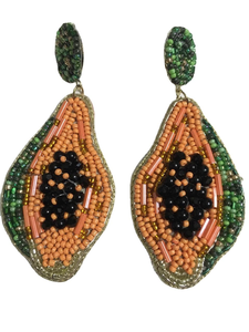 Nuevos pendientes bordados de joyería de moda, pendientes hechos a mano con cuentas para mujeres y niñas de la India, pendientes de cuentas de semillas de buen color - Product Image 6