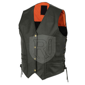 Chaleco de Cuero para Hombre de la Mejor Calidad, Transpirable, Informal, para Invierno, Hecho a Mano en Pakistán, Colores y Tallas Personalizables, ROMEO INDUSTRY - Product Image 5