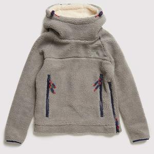 New Fashion Unisex Embroidery <b>Hoodies</b> Pullover Custom Sweatshirt Quarter Knitted <b>Sherpa</b> Fleece <b>Hoodies</b> - Product Image 1