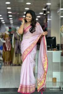 Nuevo diseñador Banarasi Kota Doriya con Banarsi Parola Boarder Saree mujer fabricante de moda de Surat EN EL Rtae más bajo - Product Image 3