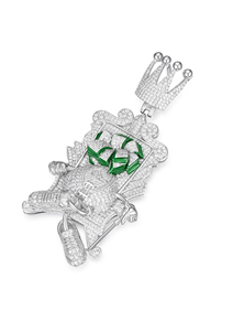 มงกุฎเงินรูปทรงบัลลังก์ ชุบทองคำขาว 925 ชุบทอง 14K และโรเดียม ประดับเพชรโมอิสซาไนต์ VVS ดีไซน์ฮิปฮอปสุดเท่ เหมาะสำหรับเป็นของขวัญ - Product Image 3