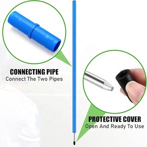 Postes de Agilidad de Plástico de Alta Calidad al por Mayor, Postes de Slalom con Logotipo Personalizado, Vallas Plegables para Entrenamiento de Fútbol, Lacrosse, Poste de Resorte - Product Image 4