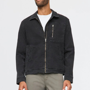 Chaqueta de Lona para Hombre, Elegante, con Logotipo Frontal, Ecológica y Transpirable, Diseñada para Trabajo Casual al Aire Libre y Uso Diario - Product Image 1