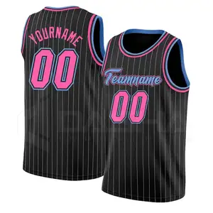 Maillot d'uniforme de basket-ball imprimé par sublimation personnalisé OEM maillot de basket-ball brodé avec logo dernier cri pour vêtements de sport