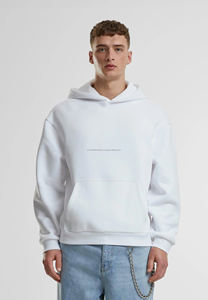 High Quality Cotton White <b>Oversize</b> <b>Hoodie</b> Thick <b>Fleece</b> Drop Shoulder Plain Blank Custom <b>Men</b> Hoodies Manufacturer - Product Image 2