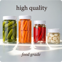 Pot en verre long avec couvercle à vis en métal pour jus, cornichons chili, et stockage alimentaire en cuisine, avec logo personnalisé, 75ml, 150ml, 180ml, 250ml