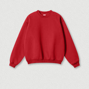 Sudadera de Cuello Redondo, Corte Regular, Tejido Grueso de Poliéster/Algodón, Resistente al Viento, Transpirable, Ecológica, 350g, Otoño, Servicio OEM - Product Image 3