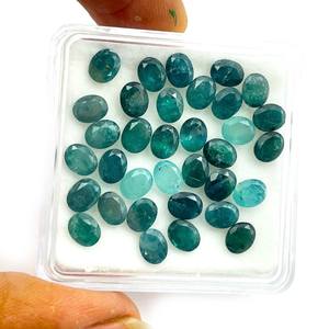 อัญมณีควอตซ์ทรงรี Grandidierite ธรรมชาติจากมาดากัสการ์แฮนด์เมดสําหรับทําเครื่องประดับ - Product Image 3