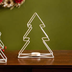 Ensemble de 2 porte-bougies en métal de style royal, design haut de gamme, pour centre de table de mariage et décoration intérieure de Noël - Product Image 6