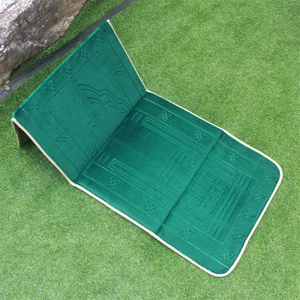 Tapis de prière musulman Ramadan en éponge de voyage pliable Portable avec tapis de prière islamique en velours de dossier - Product Image 2