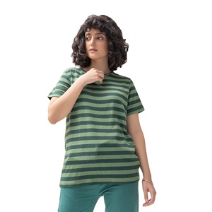 Camiseta de Manga Larga con Cuello Redondo para Mujer, 100% Algodón Peinado Airlume Hilado en Anillo, 32 Hilos, 4.2 oz, Color Mostaza, Corte Ajustado Informal - Product Image 1