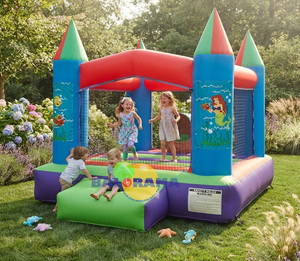Balorama 90120, Parque Infantil Inflable con Temática de Sirena de 2.8x2.8x2.5m para Niños, Juego Inflable para Patios Traseros - Product Image 1