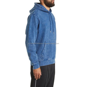 Sweat-shirts pour hommes sur mesure, surdimensionnés, de haute qualité, lavés à l'acide, en coton mélangé, nouvelle arrivée, sweats-shirts lavés à l'acide pour hommes - Product Image 3