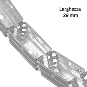 Ensemble de guides de profilés en acier galvanisé au design innovant avec 2 pièces de dimensions 29 x 29 x 29 mm pour structures courbes - Product Image 4