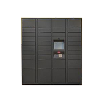 Casier de livraison de colis extérieur intelligent en acier laminé à froid Anzi Brand DBS-001 avec une épaisseur de 1,0 à 2,5 mm, montage au sol/mur