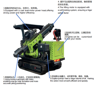 Pilonneuse solaire photovoltaïque légère avec mât rétractable |   Idéal pour la construction de clôtures et de projets photovoltaïques <span class=keywords><strong>à</strong></span> petite échelle - Product Image 4