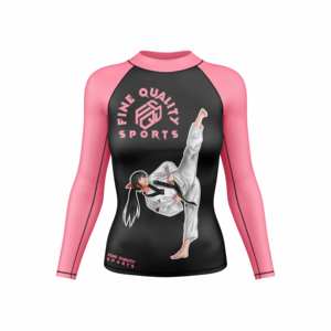 Camiseta de Compresión BJJ Rash Guard de Manga Larga con Estampado Sublimado Completo para Mujer, Nogi, Preforming - Product Image 4