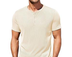 Camisetas de Manga Corta para Hombre, Corte Holgado, Cuello Redondo, Estilo Casual, 100% Algodón Orgánico, Material de Lona Gruesa, Venta al por Mayor - Product Image 5