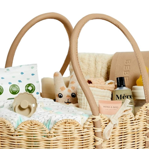 Wholesale Eco-friendly Rattan Diaper Caddy, Hand-Woven Rattan <b>Basket</b> For Nursery, Cosmetics & Bathroom <b>Storage</b> From Vietnam - Product Image 3