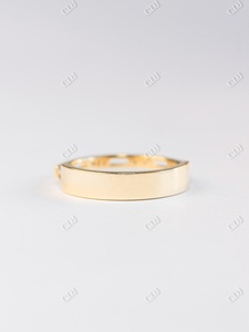 Bague de mariage moderne personnalisée en or 10 carats 14 carats 18 carats en plaqué or jaune Moissanite Princes Cut Diamond Finger Ring for Women Wedding Gift - Product Image 4