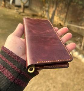 Cartera de Cuero Genuino Hecha a Mano Estilo Vintage Personalizada al por Mayor para Hombre, Cartera de Cuero Real - Product Image 5
