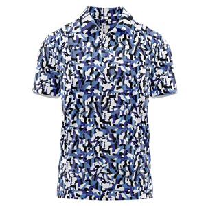 Polos à sublimation allover 100% polyester avec impression de logo personnalisé Polo à séchage rapide pour hommes - Product Image 5