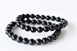 Trending Black Tourmaline 8mm Round <b>Beaded</b> <b>Bracelet</b> Premium Natural Healing Crystal For Meditation Fashion Jewelry at Best Price - Product Image 5