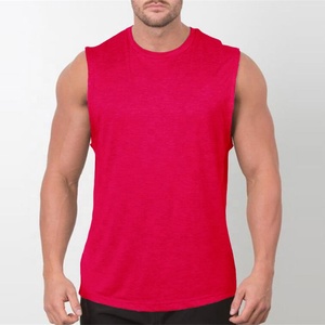 Custom Quality Men Drop Shoulder Tank <b>Top</b> Gym <b>Mesh</b> Blank Workout Sleeveless Men Summer Beach Tank <b>Top</b> - Product Image 2