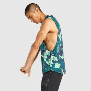 Venta al por mayor de alta calidad de los hombres gimnasio Fitness transpirable camiseta sin mangas de secado rápido multicolor ropa de entrenamiento camiseta sin mangas - Product Image 4