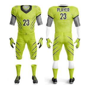Prix de gros, nouveau design, uniforme de football américain pour adultes, manches courtes, 100% polyester, articles en stock - Product Image 2