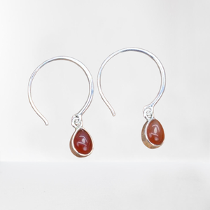 925 <b>Solid</b> Sterling <b>Silver</b> Carnelian Gemstone <b>Earrings</b> Handmade Girls Accessaries for Women Dangle <b>Earrings</b> <b>Silver</b> Jewellery - Product Image 1