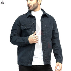 Stylish Men's Canvas <b>Denim</b> <b>Jacket</b> Casual OEM Wholesale High Quality Custom Thin Breathable <b>Lightweight</b> - Product Image 3