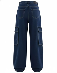 Pantalones Cargo Vaqueros Impermeables y Cortavientos para Mujer, Talla Grande, Transpirables, Cómodos, con Múltiples Bolsillos, de Mezclilla de Algodón, Largos, OEM - Product Image 2