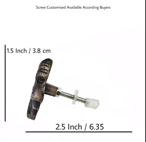 <b>Antique</b> Brass Cast Iron Octopus Animals Cabinet Knobs Modern Handle Pull for <b>Wardrobe</b> Drawer Dresser Kitchen Bedroom Bathroom - Product Image 3