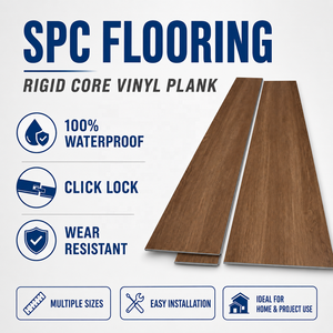 <span class=keywords><strong>Suelo</strong></span> SPC de 4mm 5mm 6mm 7mm 0.3mm 0.5mm con capa de desgaste, vinilo impermeable para el hogar, hotel, apartamento, villa - Product Image 1