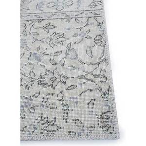 Tapis en laine noués à la main grande surface Provenance gris et noir Pae-3746 – Idéal pour salon, couloir, décorations, forme rectangulaire patchwork - Product Image 4