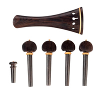 High Quality MA International Metal Guitar Bridge with Maple Endpin Ebony Tailpiece Tuning Pegs-Gray Color Best Price